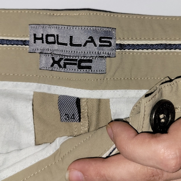 Hollas XFC Mens Khaki Golf Wear Athleisure Nylon Pants - Picture 6 of 9